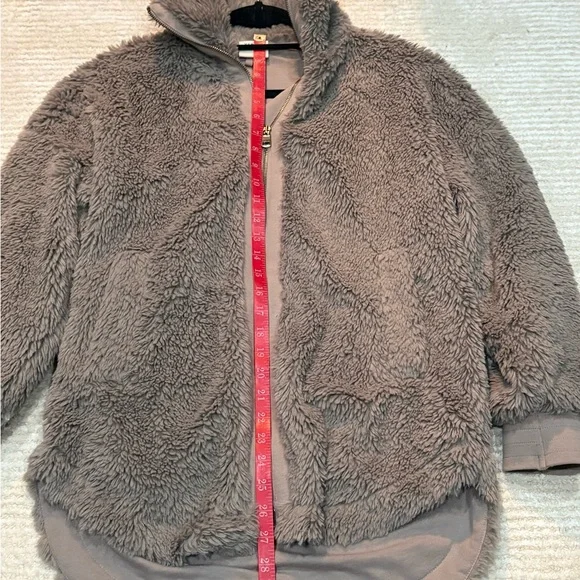 Varley Norfolk Jacket Teddy Fleece, XS, very good condition. Greige color - Picture 3 of 13